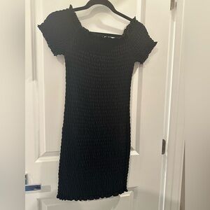 AQUA Black Mini Bodycon Dress